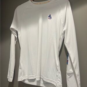 Women’s Hook and Tackle White Swim Shirt